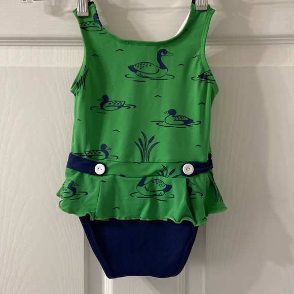 The Beaufort Bonnet Company Swimsuit with Ducks and Cattails - Picture 3 of 7